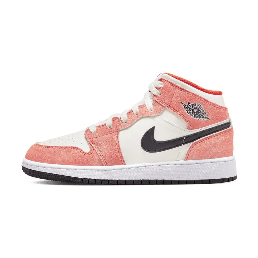 Air Jordan 1 Mid “Orange Suede (GS)