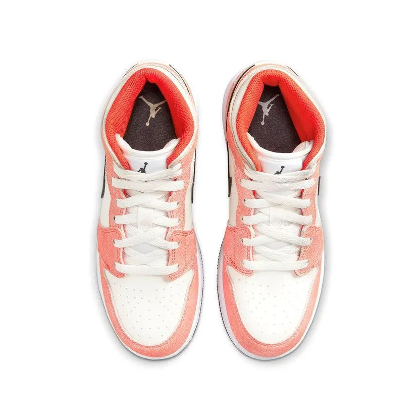 Air Jordan 1 Mid “Orange Suede (GS)