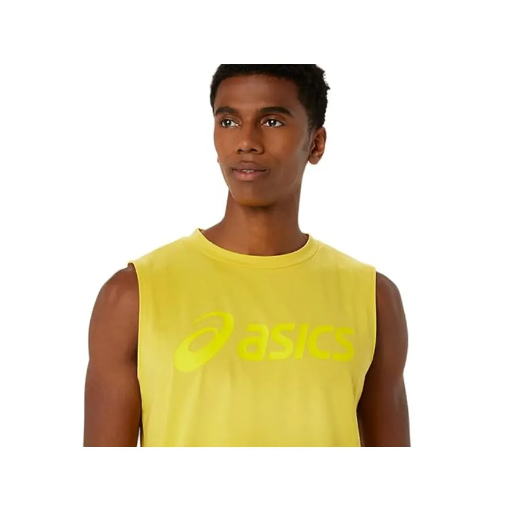 ASICS Men's Graphic Sleeveless Top (Light Mustard)