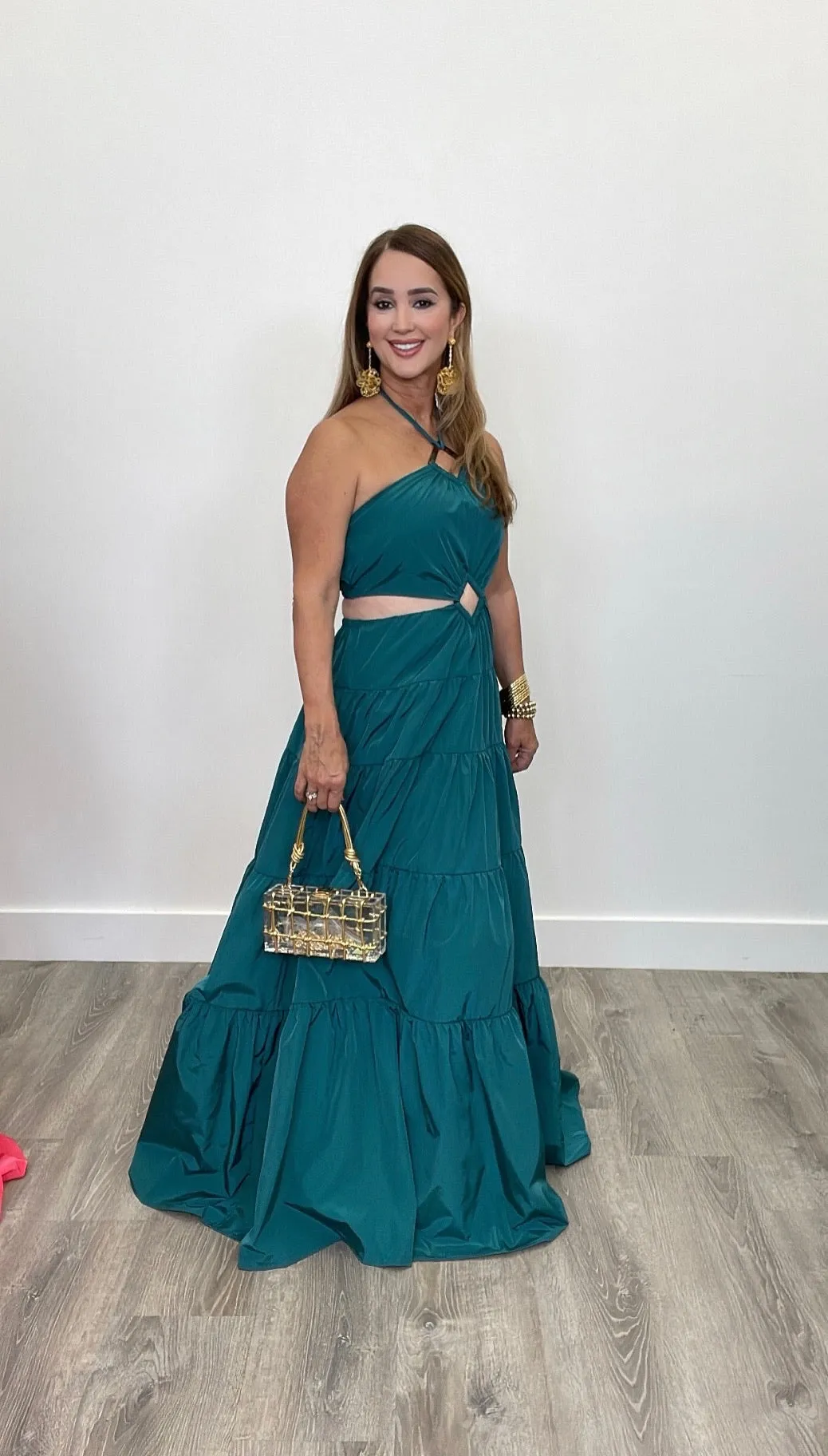 Bali Taffeta Gown Teal