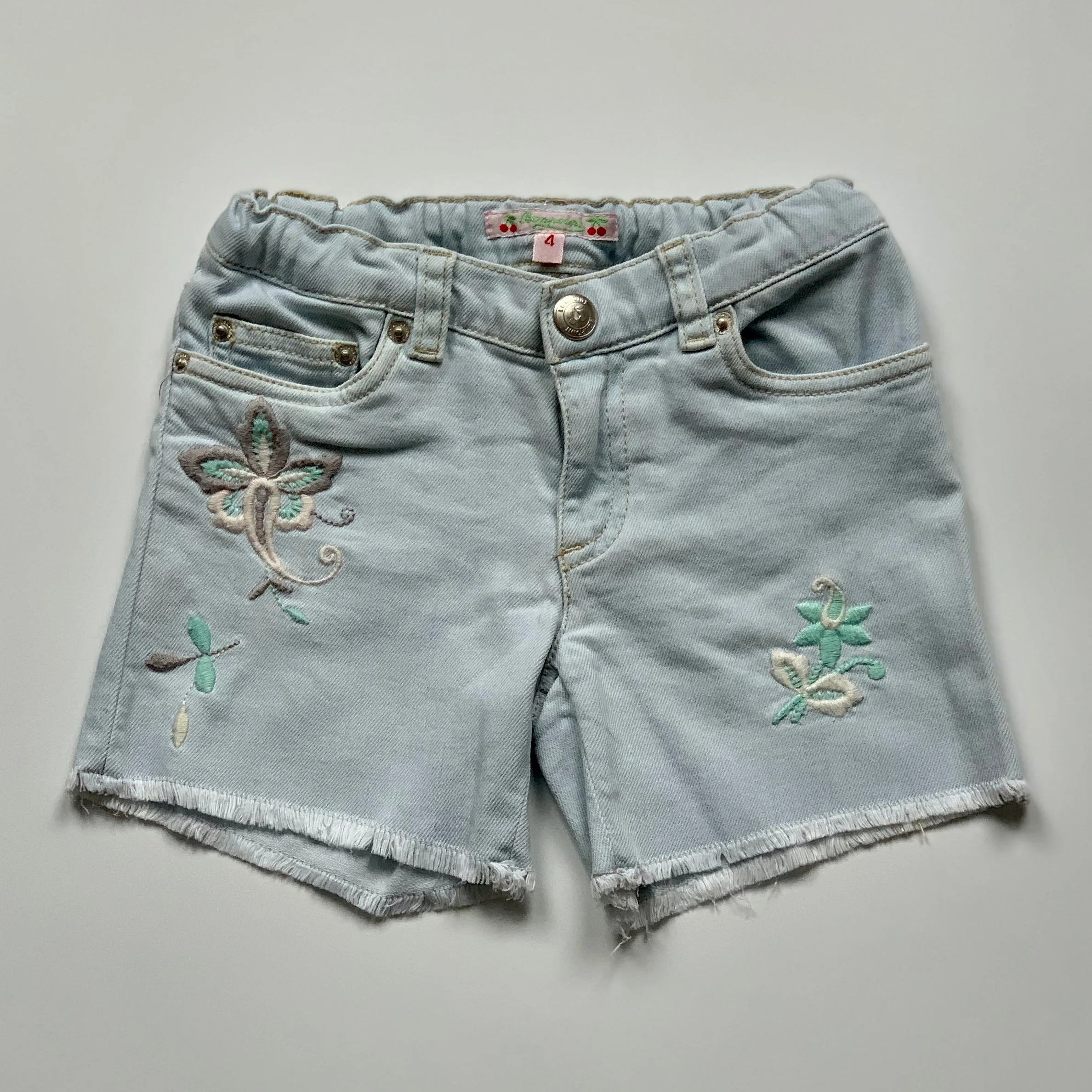 Bonpoint Light Denim Shorts: 4 Years