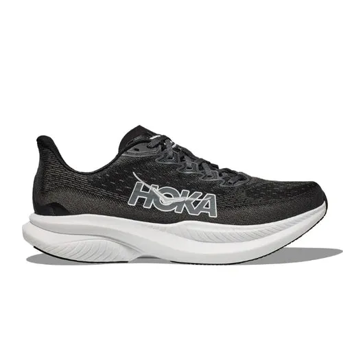 HOKA Women's Mach 6 (Medium Width) Black/White