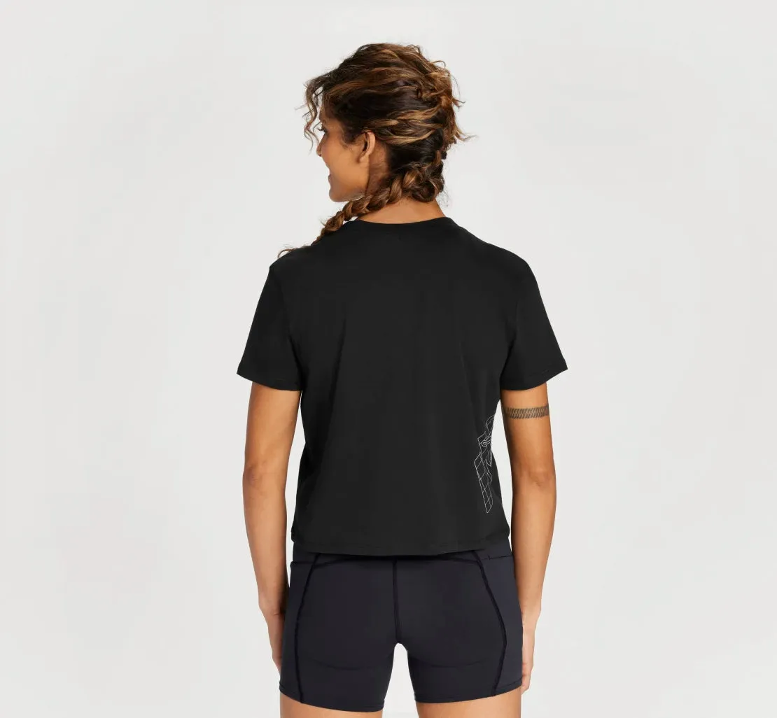 Hoka- Women's All Day Tee Black 1123698 BWMT