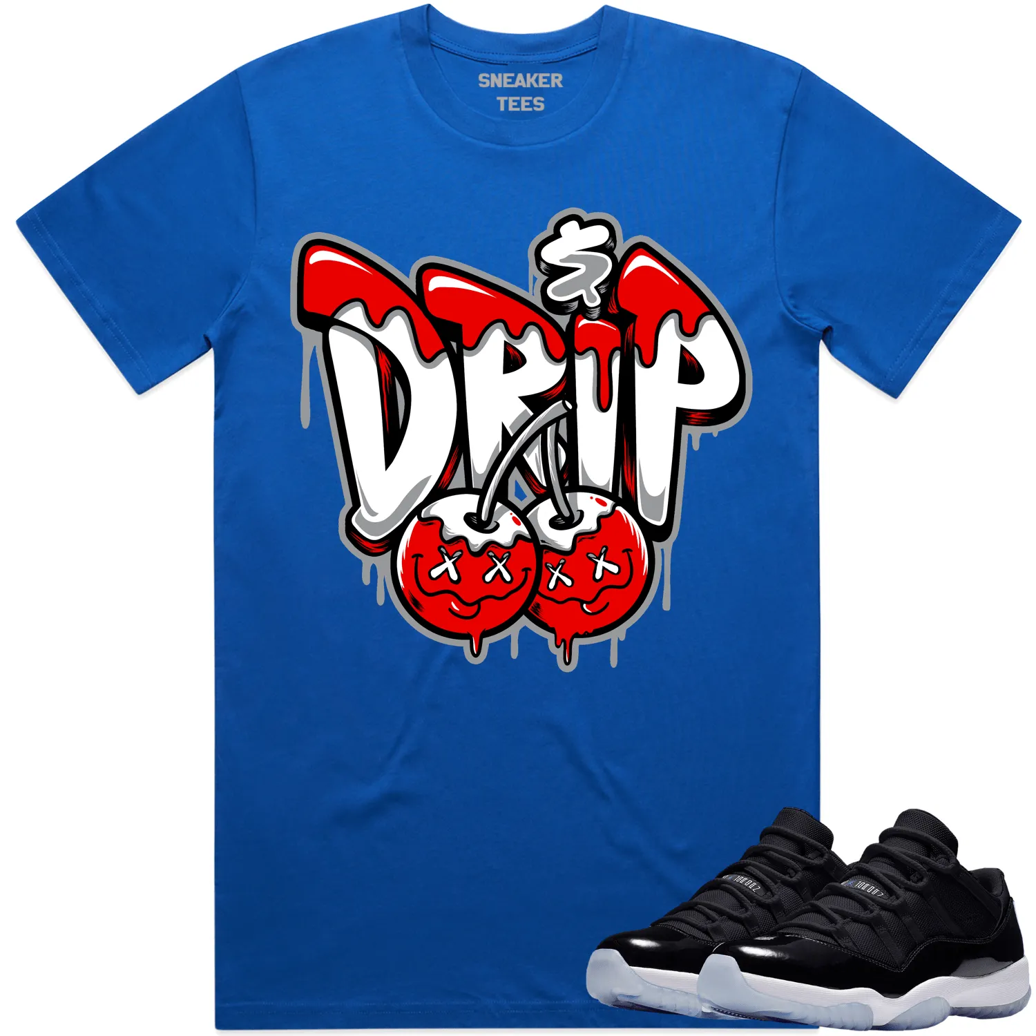 Jordan 11 Low Space Jam 11s Shirt to Match - RED MONEY DRIP