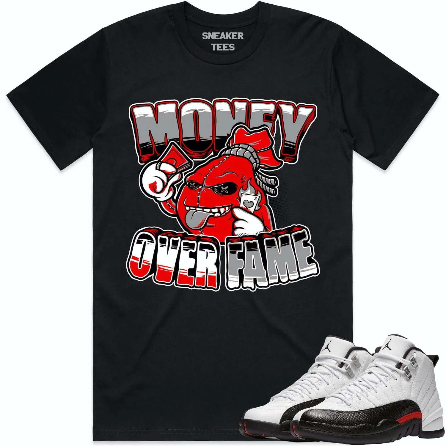 Jordan 12 Red Taxi 12s Shirt to Match - RED MOF