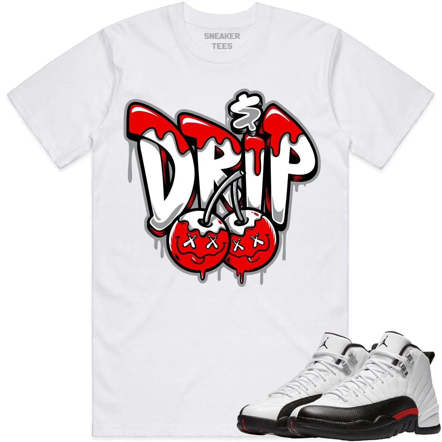 Jordan 12 Red Taxi 12s Shirt to Match - RED MONEY DRIP