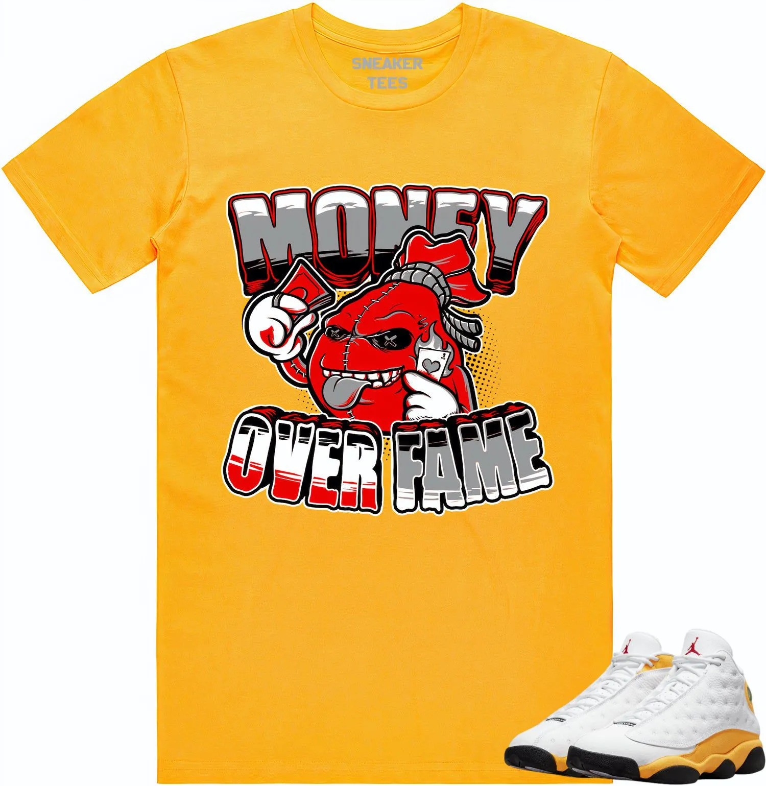 Jordan 13 University Gold 13s Shirt to Match - RED MOF