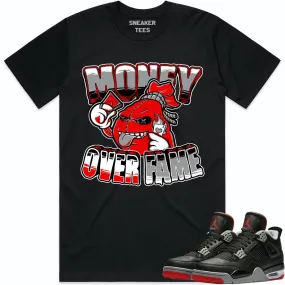 Jordan 4 Bred Reimagined 4s Shirt to Match - RED MOF