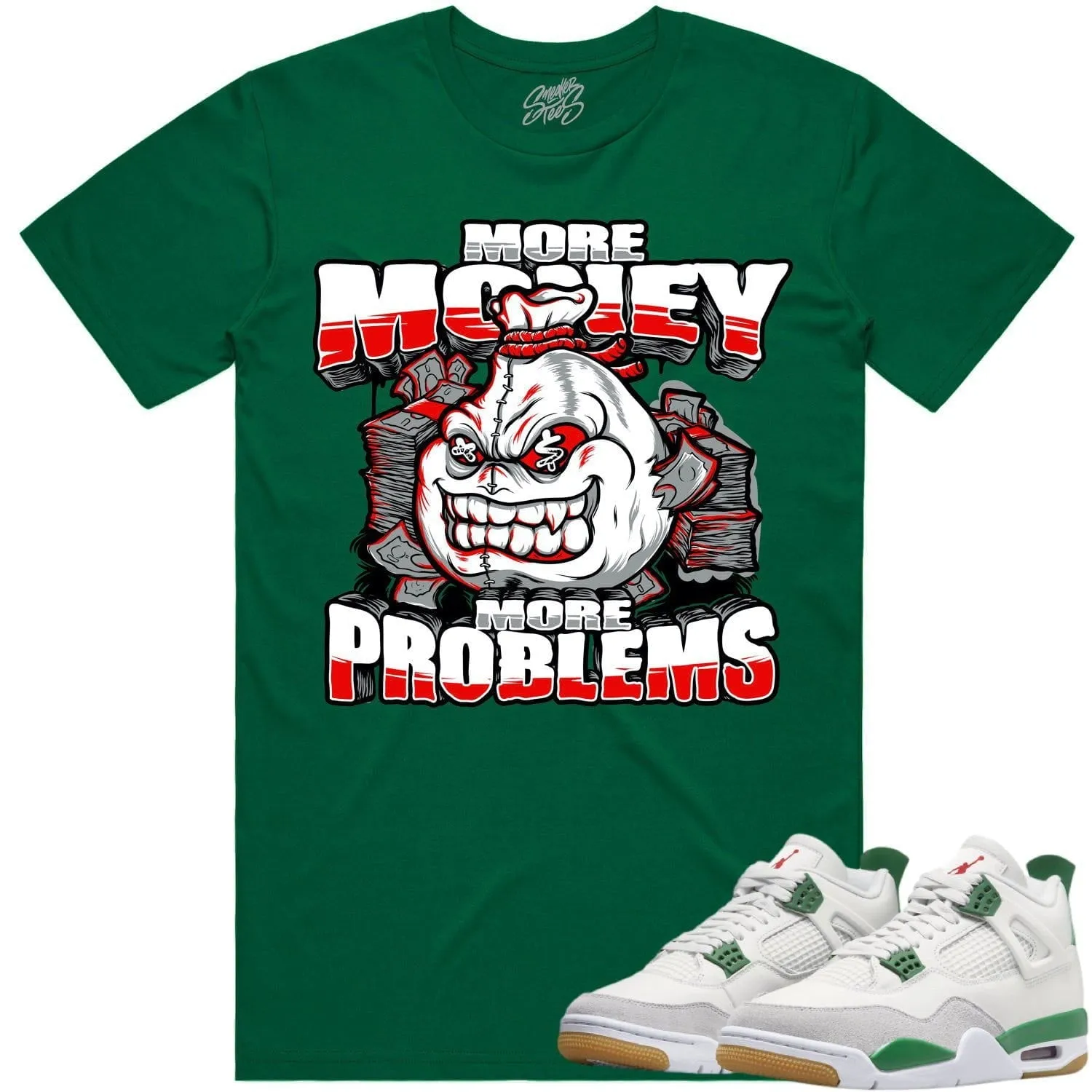 Jordan 4 Pine Green SB 4s Shirt to Match - RED MORE PROBLEMS