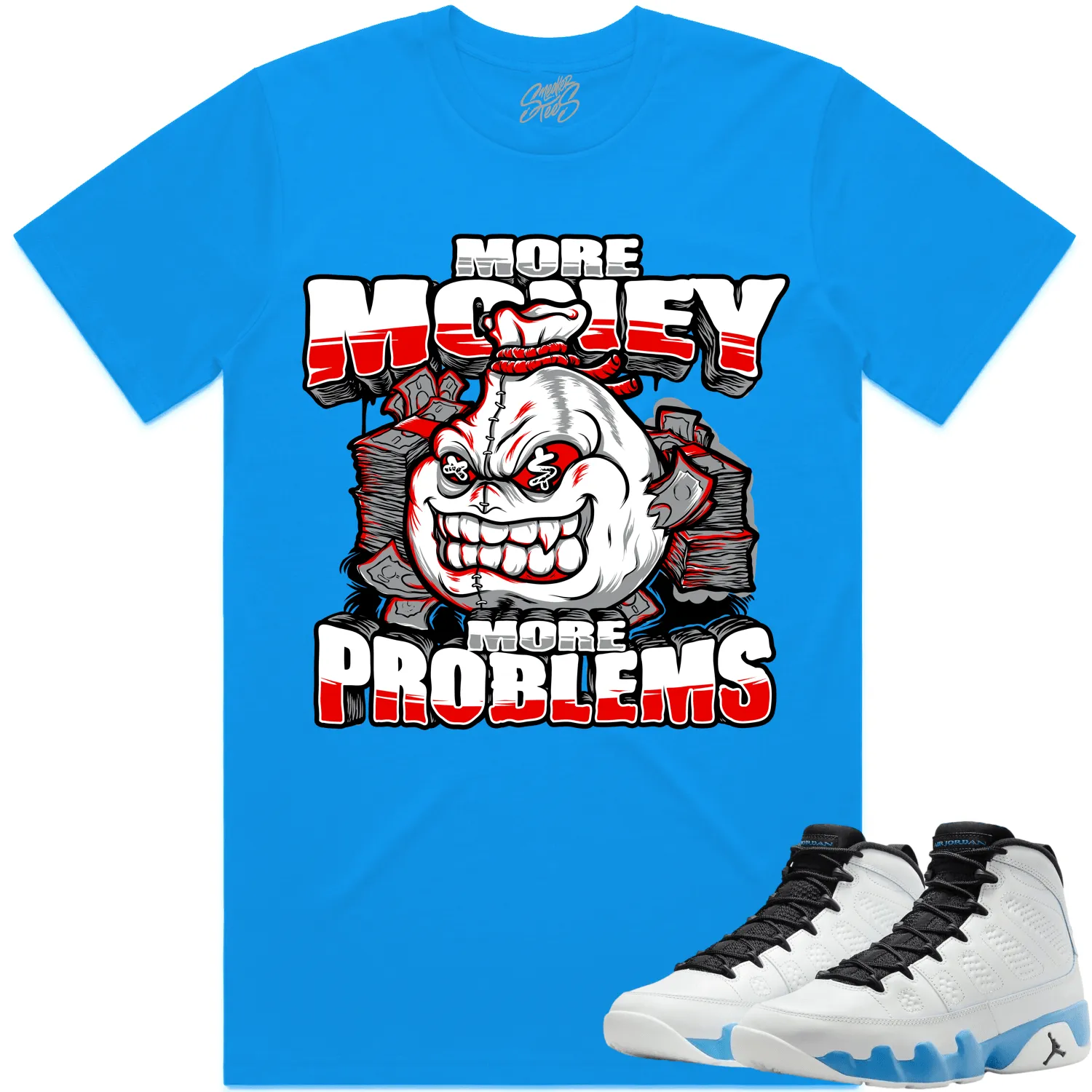 Jordan 9 Powder Blue 9s Shirt to Match - RED MORE PROBLEMS