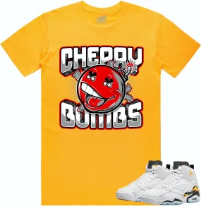 Jordan MVP 678 Yellow Ochre Shirt to Match - RED CHERRY BOMBS