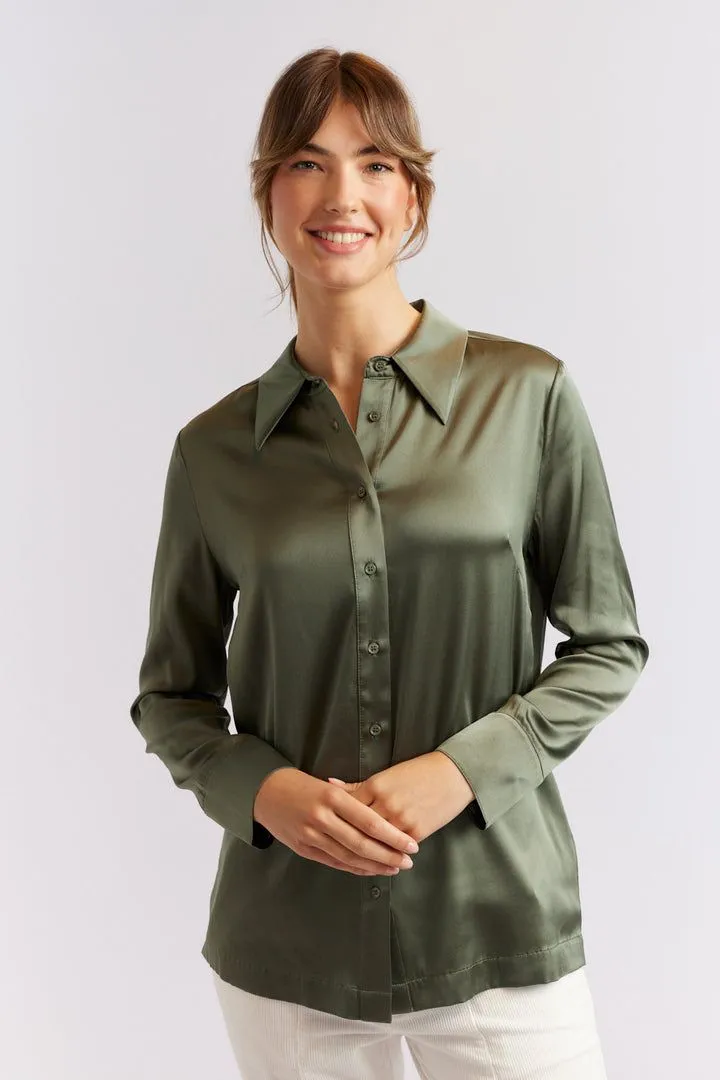 Long Sleeve Satin Blouse Women  Solid Office Button Silk Shirt Woman Casual Loose Fashion Blouses Women Elegant Blusas X4663867