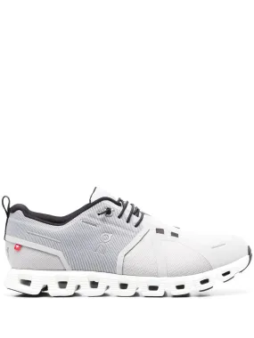 On Running Waterproof Cloud 5 Glacier | White