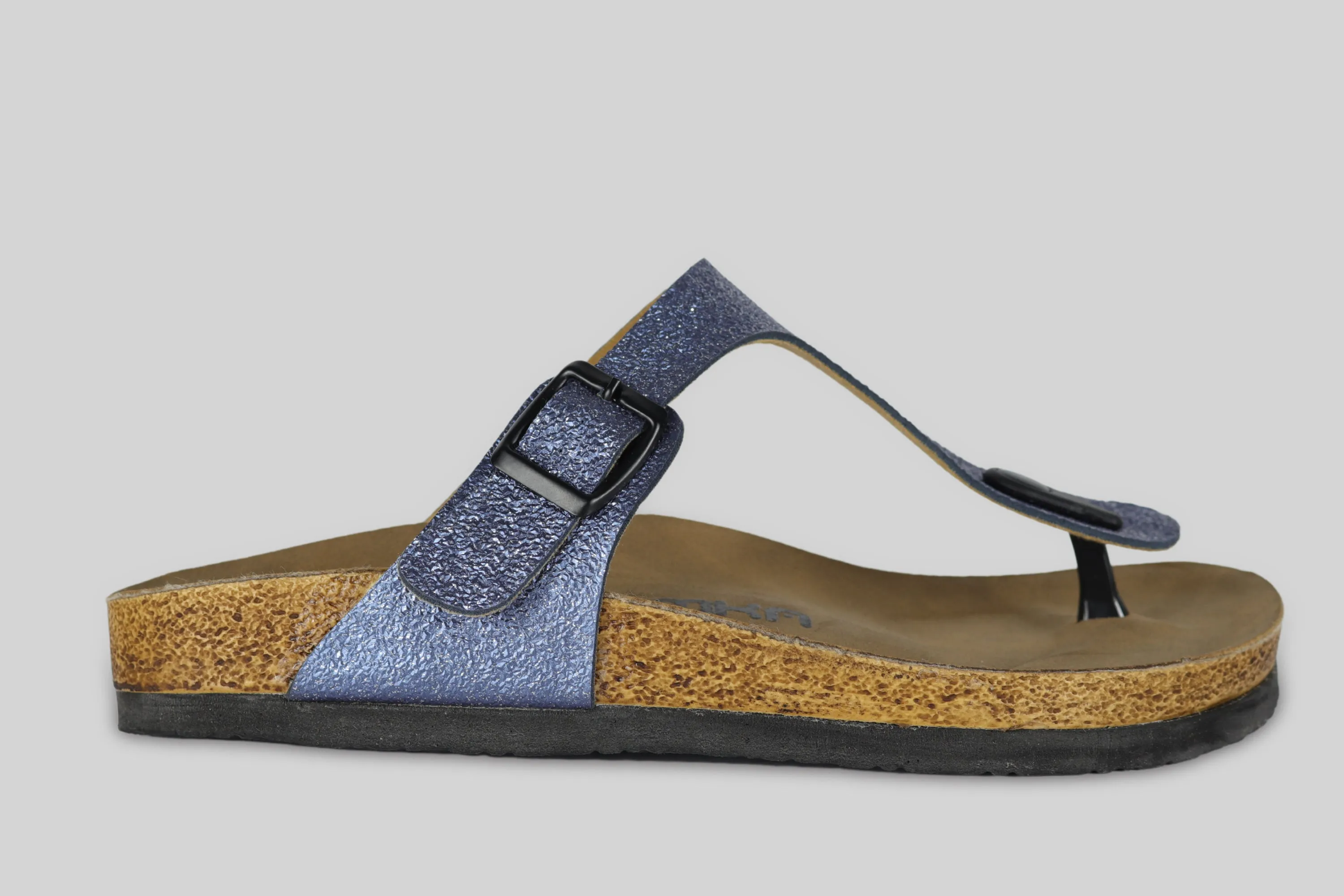 Sandalias Brillo Azul