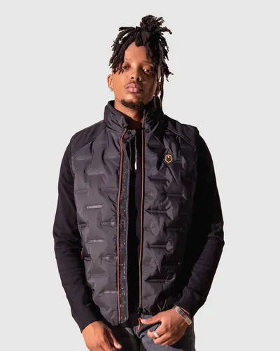 Soviet 9010 Mens Quilted Gilet Black