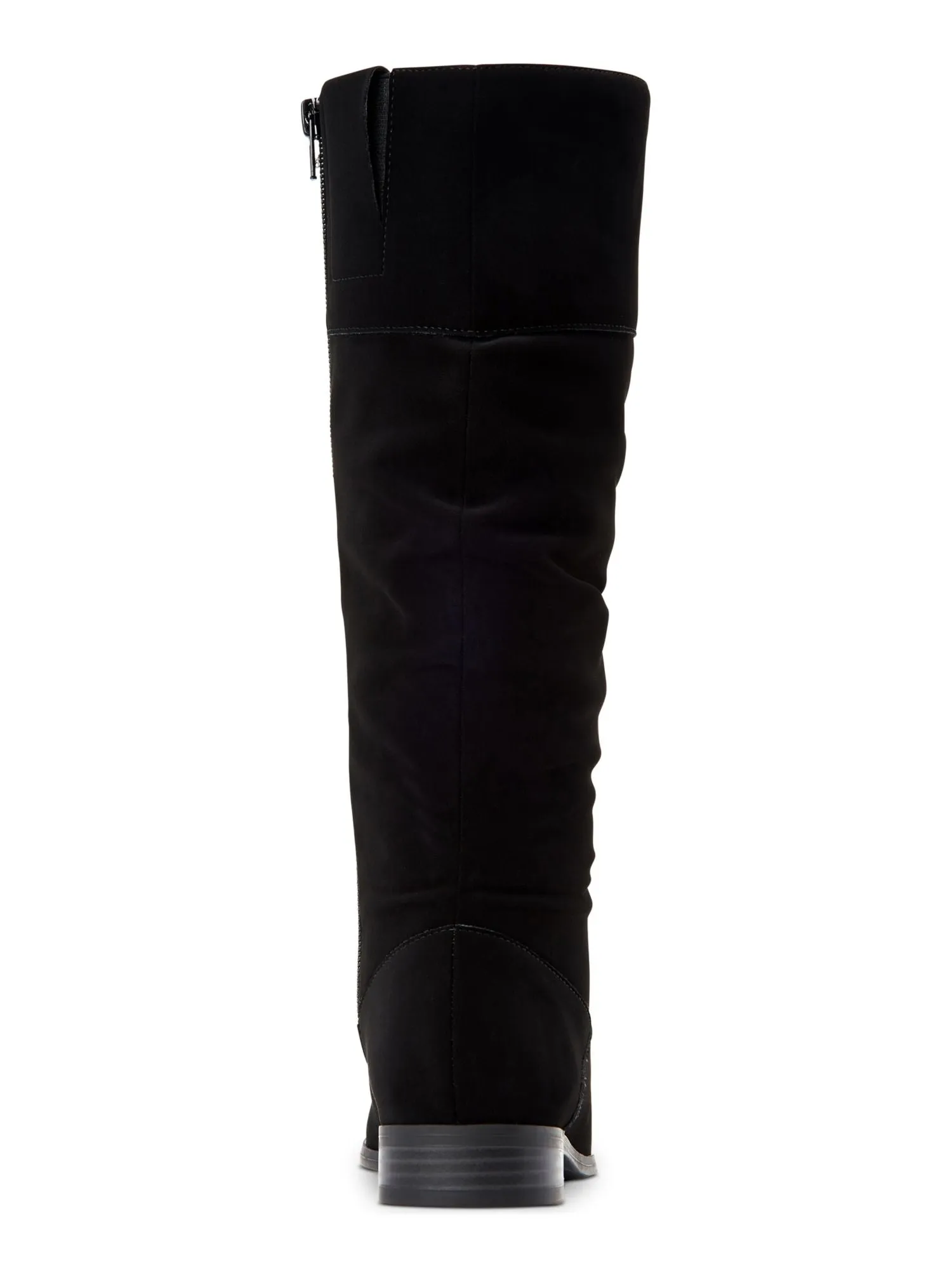 STYLE & COMPANY Womens Black Side Gore Comfort Kelimae Round Toe Block Heel Zip-Up Riding Boot M