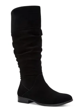 STYLE & COMPANY Womens Black Side Gore Comfort Kelimae Round Toe Block Heel Zip-Up Riding Boot M