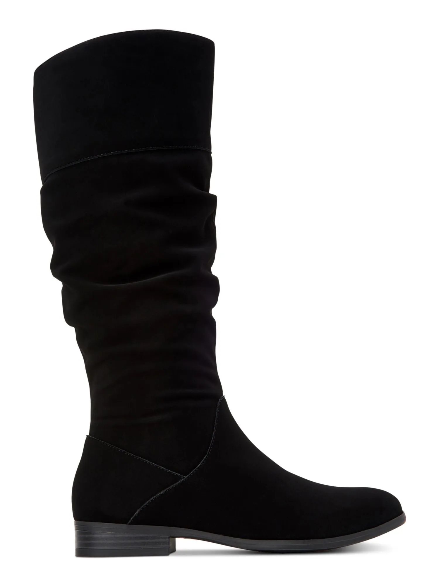 STYLE & COMPANY Womens Black Side Gore Comfort Kelimae Round Toe Block Heel Zip-Up Riding Boot M