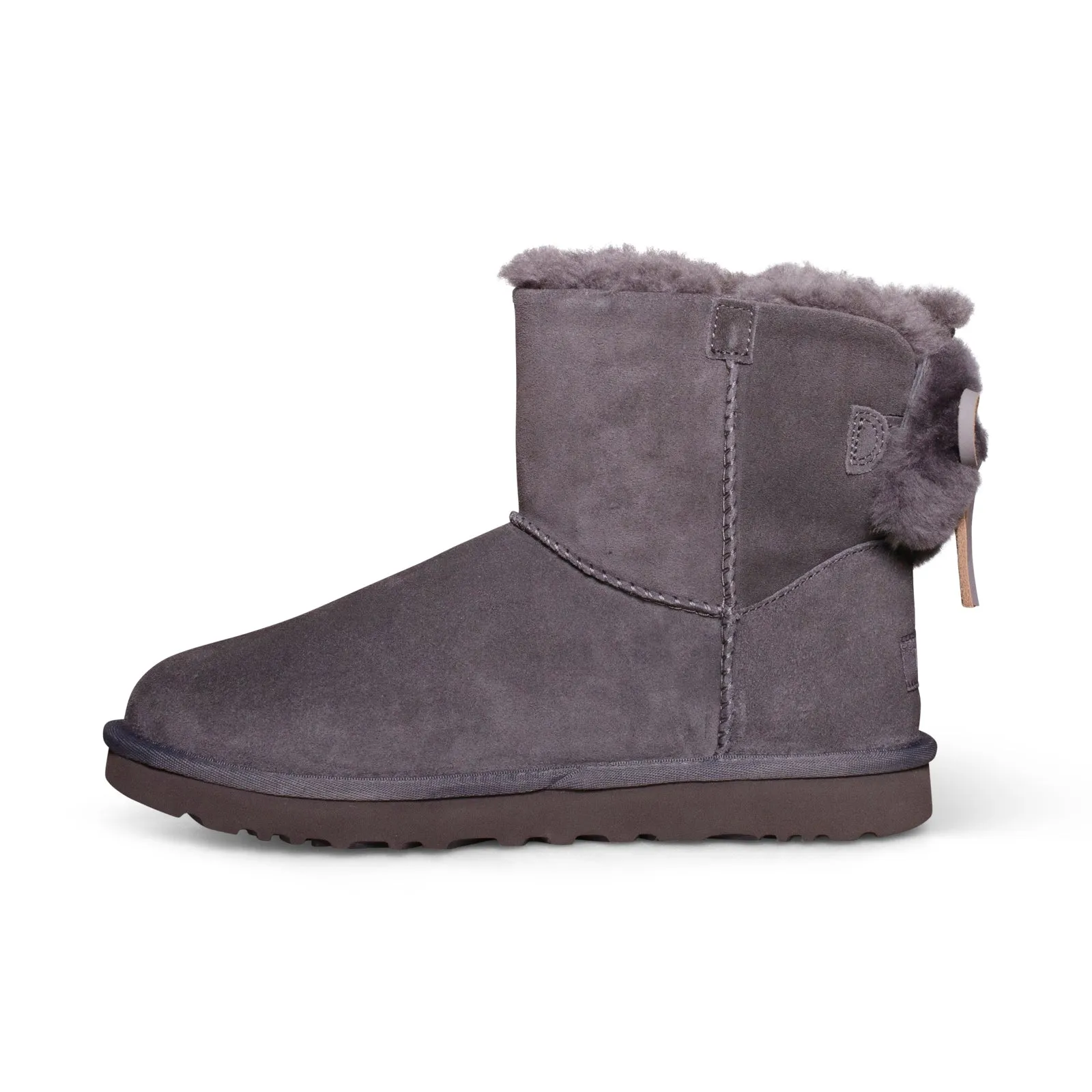 UGG Classic Double Bow Mini Charcoal Boots - Women's