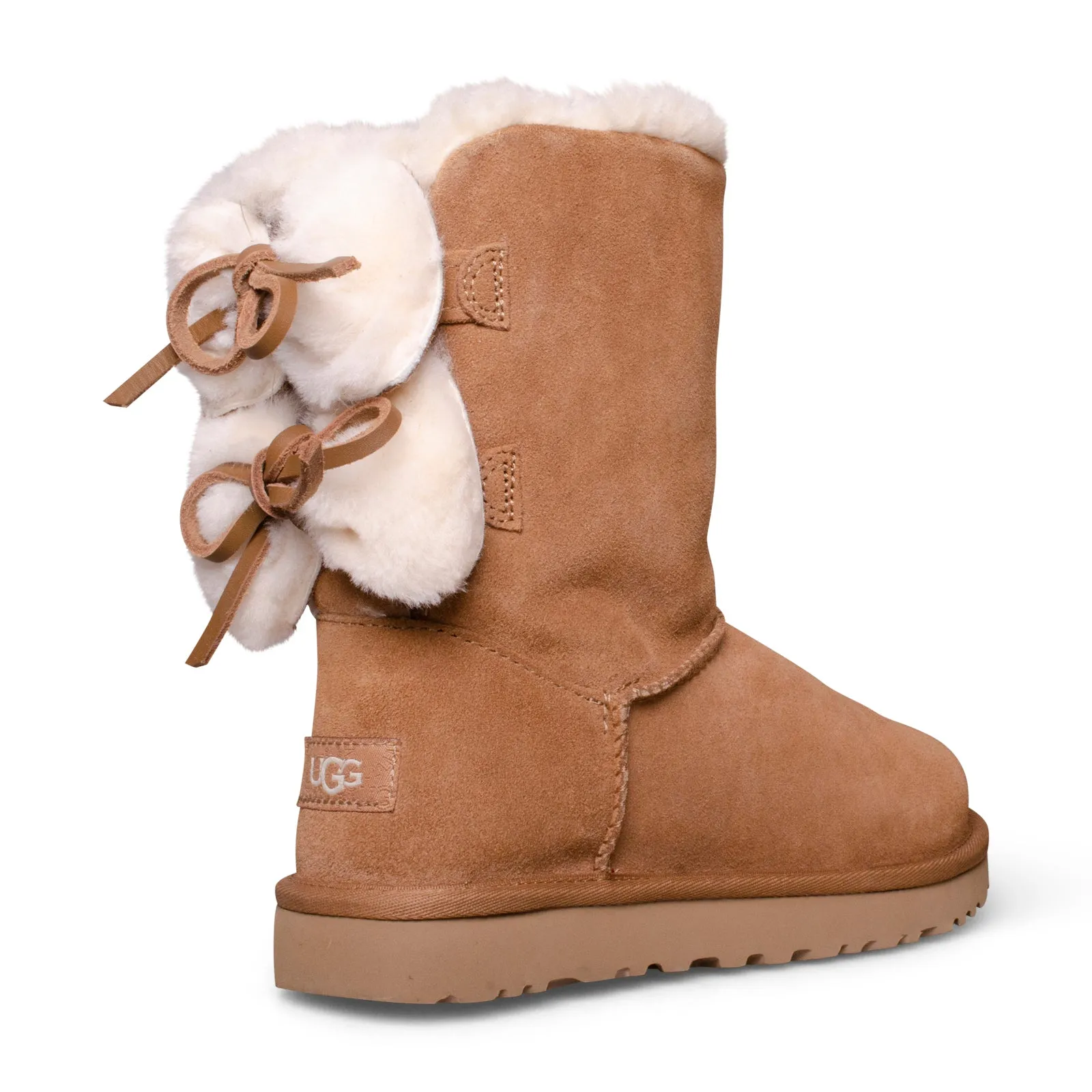 UGG Classic Double Bow Short Chestnut Boots - Women's