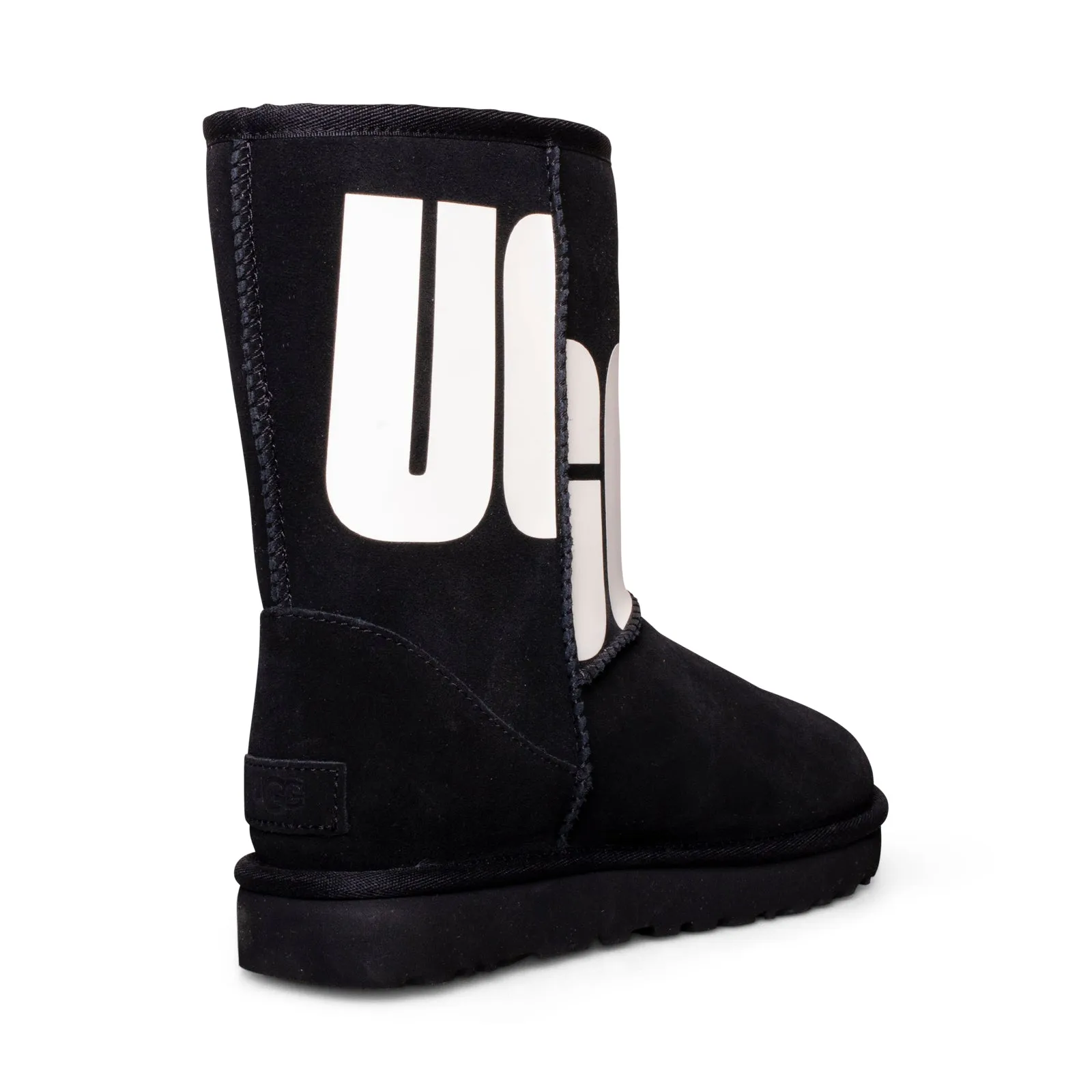 UGG Classic Short II Chopd Black Water Boots - Women's