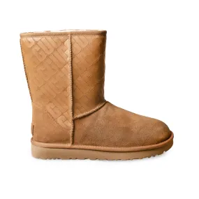 UGG Classic Short II UGG Logo Chestnut Boots - Women's