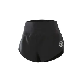 Women High Waisted 4 Inch Shorts for Running & Training (Carbon Black)