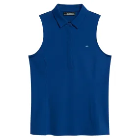 Womens Dena Sleeveless TX Jersey Polo Estate Blue - SS24