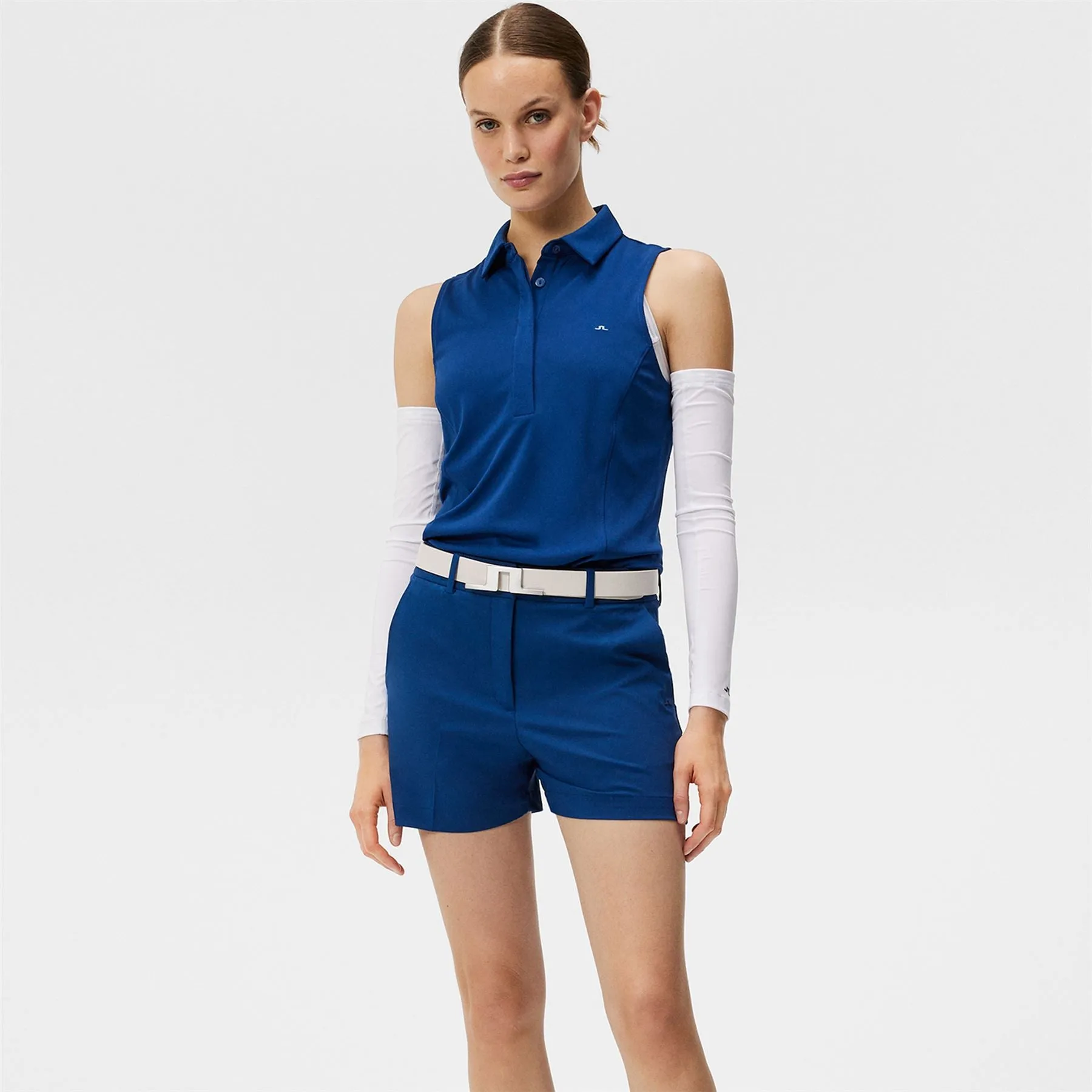 Womens Dena Sleeveless TX Jersey Polo Estate Blue - SS24